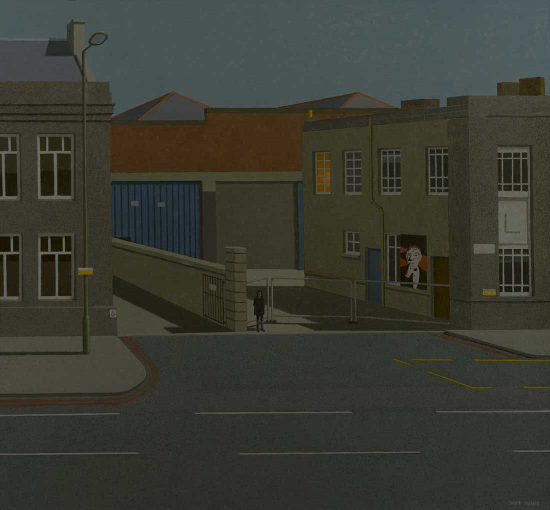 David Evans ARCA RSA RSW (1942-2020), Hitchcock on Leith Walk