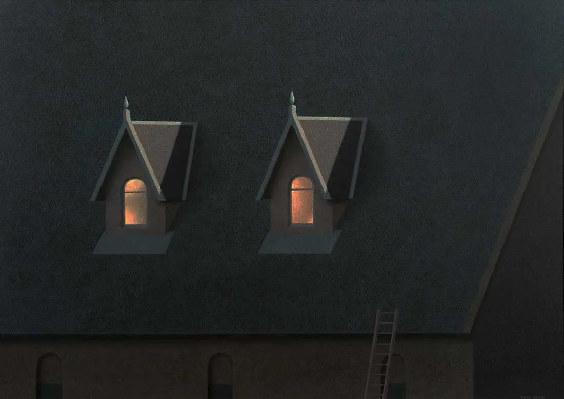 David Evans ARCA RSA RSW (1942-2020), Roof II