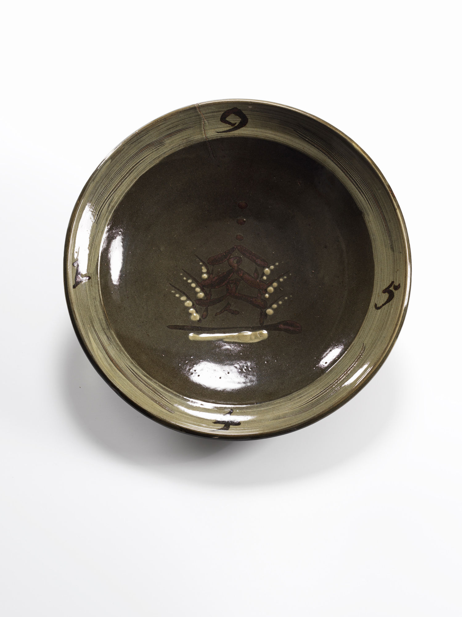 Bernard Leach, Important Large 'Pagoda' Bowl, 1954