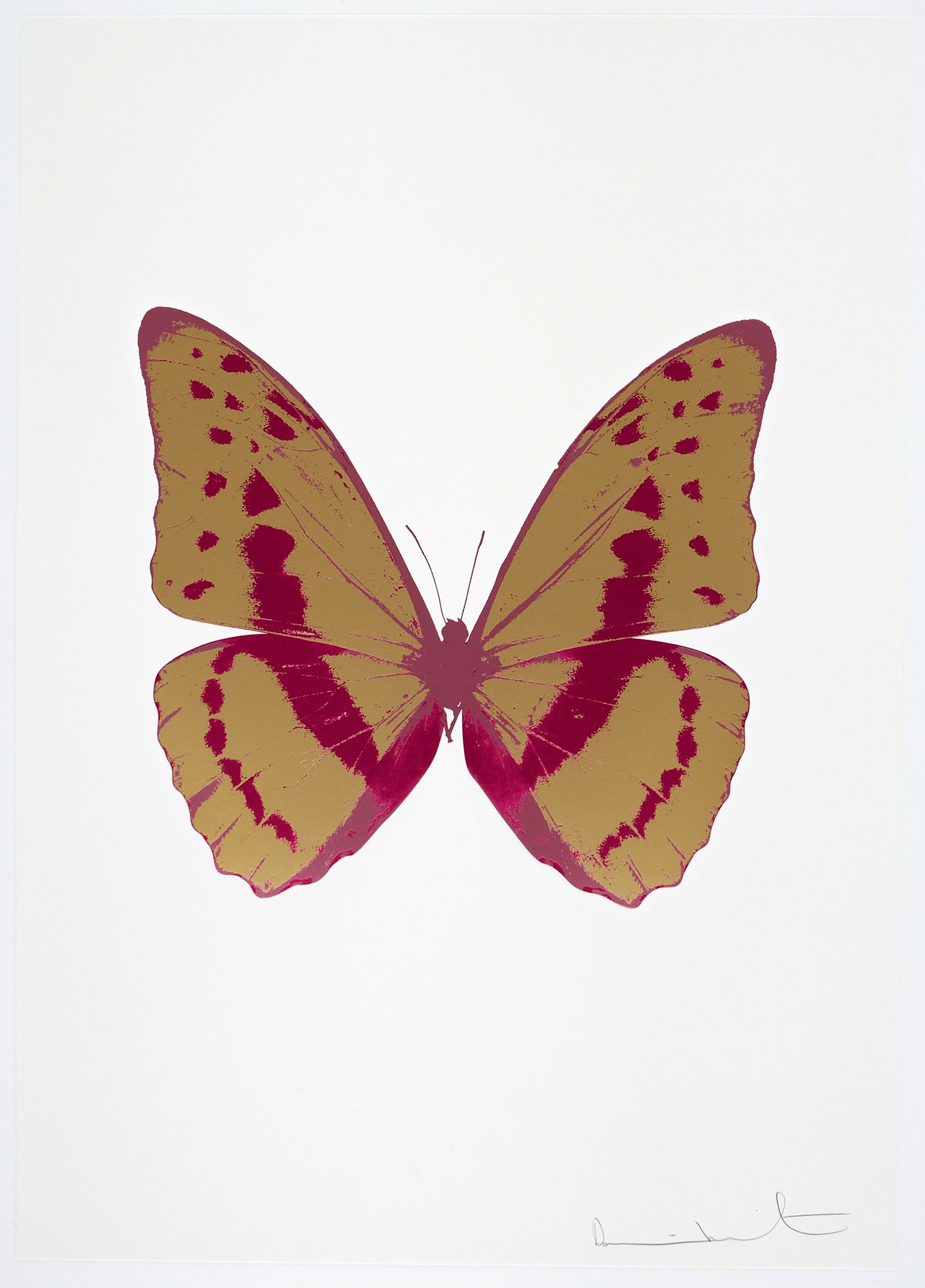 Damien Hirst, The Souls III - Hazy Gold/Fuchsia Pink/Loganberry Pink, 2010