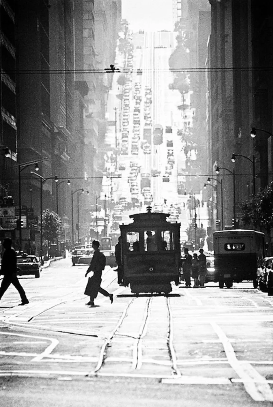 Fred Lyon, Cable Car line, San Francisco, 1959