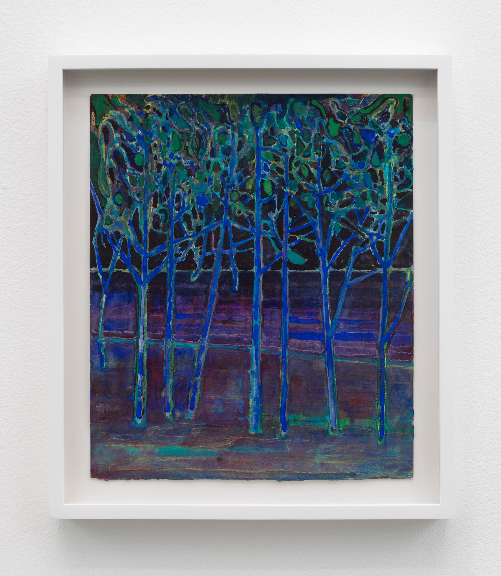 Sky Glabush, Blue Trees and Water, 2022