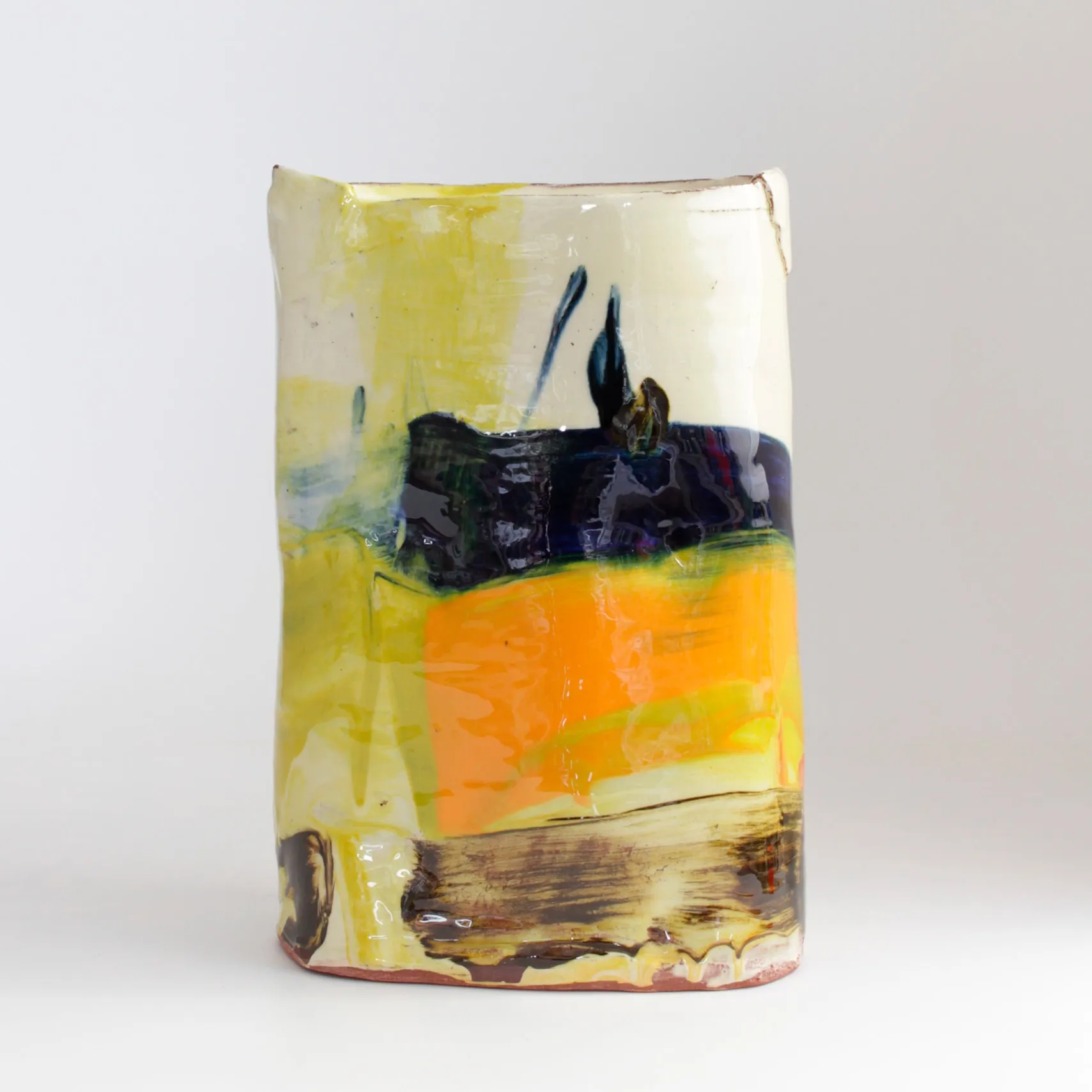 Barry Stedman, Vessel with Blue/Yellow, 2025