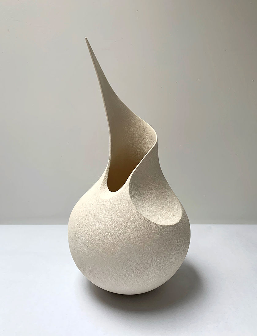 Mitch Pilkington, Small White Point Stoneware Vessel, 2021
