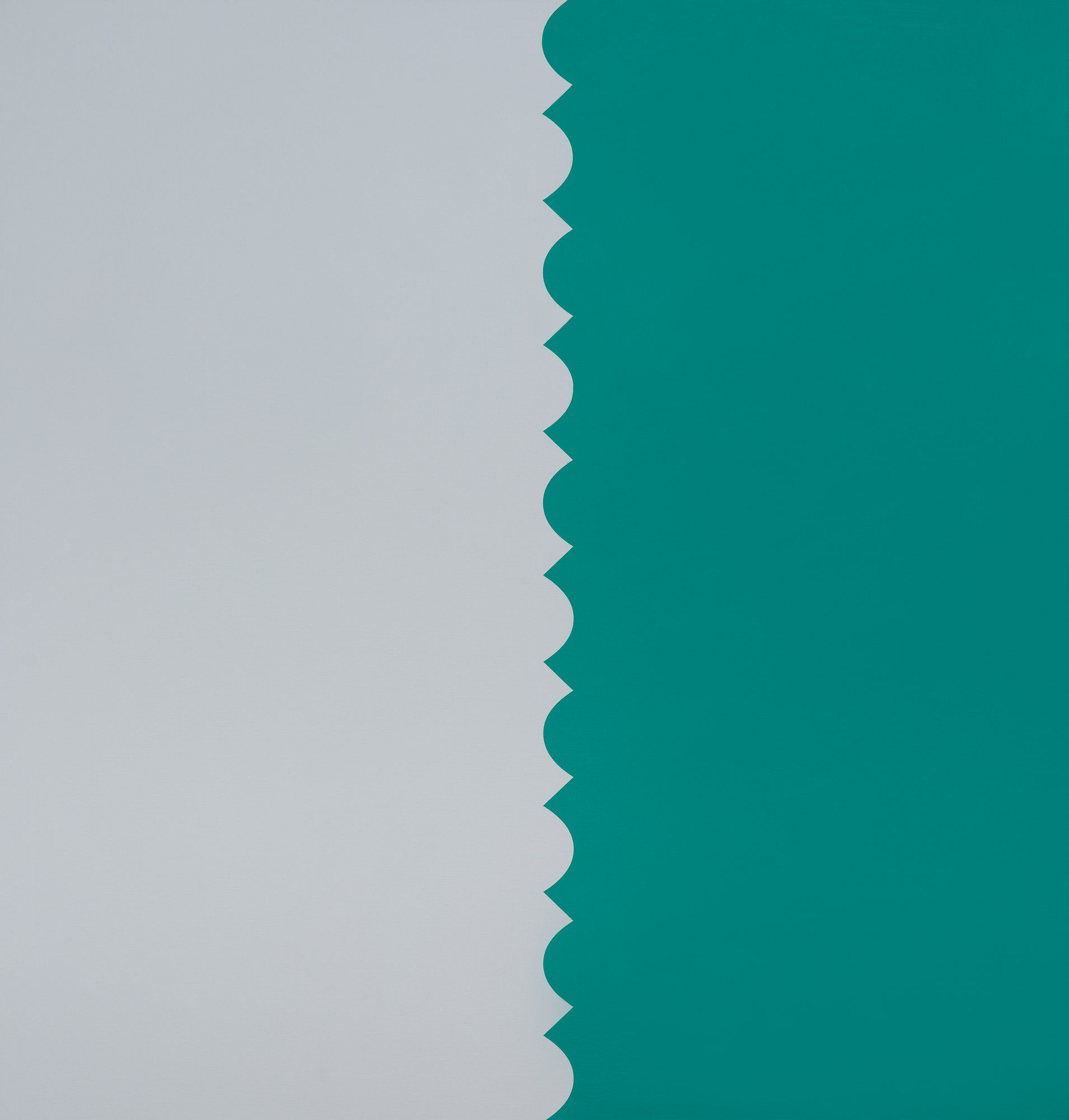 Tess Jaray, One Hundred Years (Green), 2017