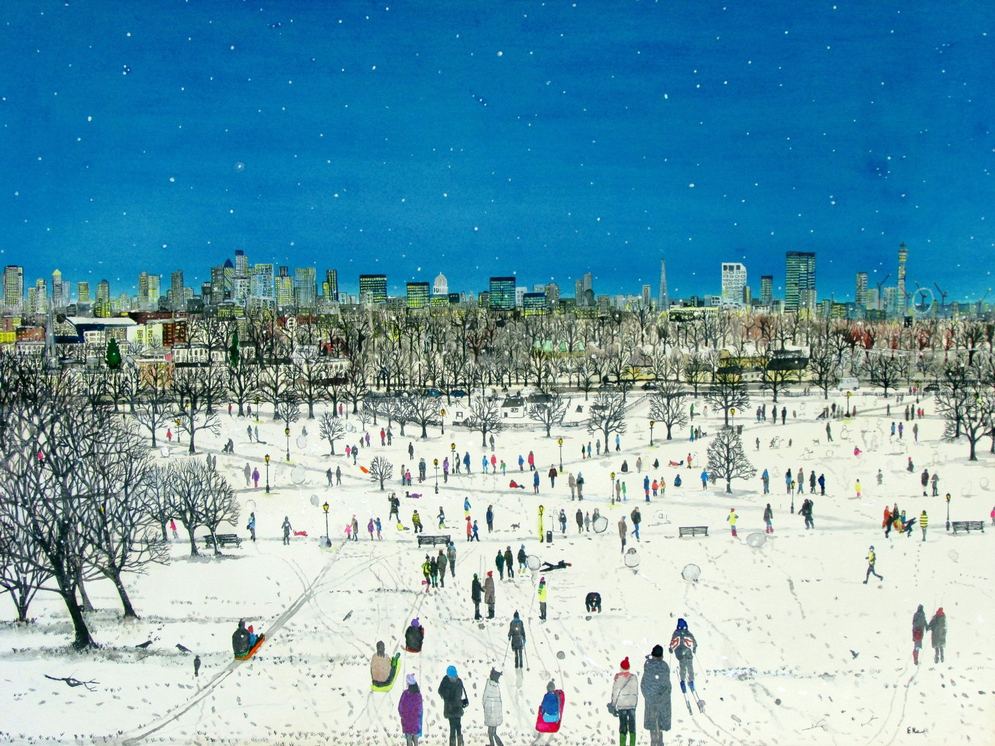 Emma Haworth, Primrose Hill Snow, 2013