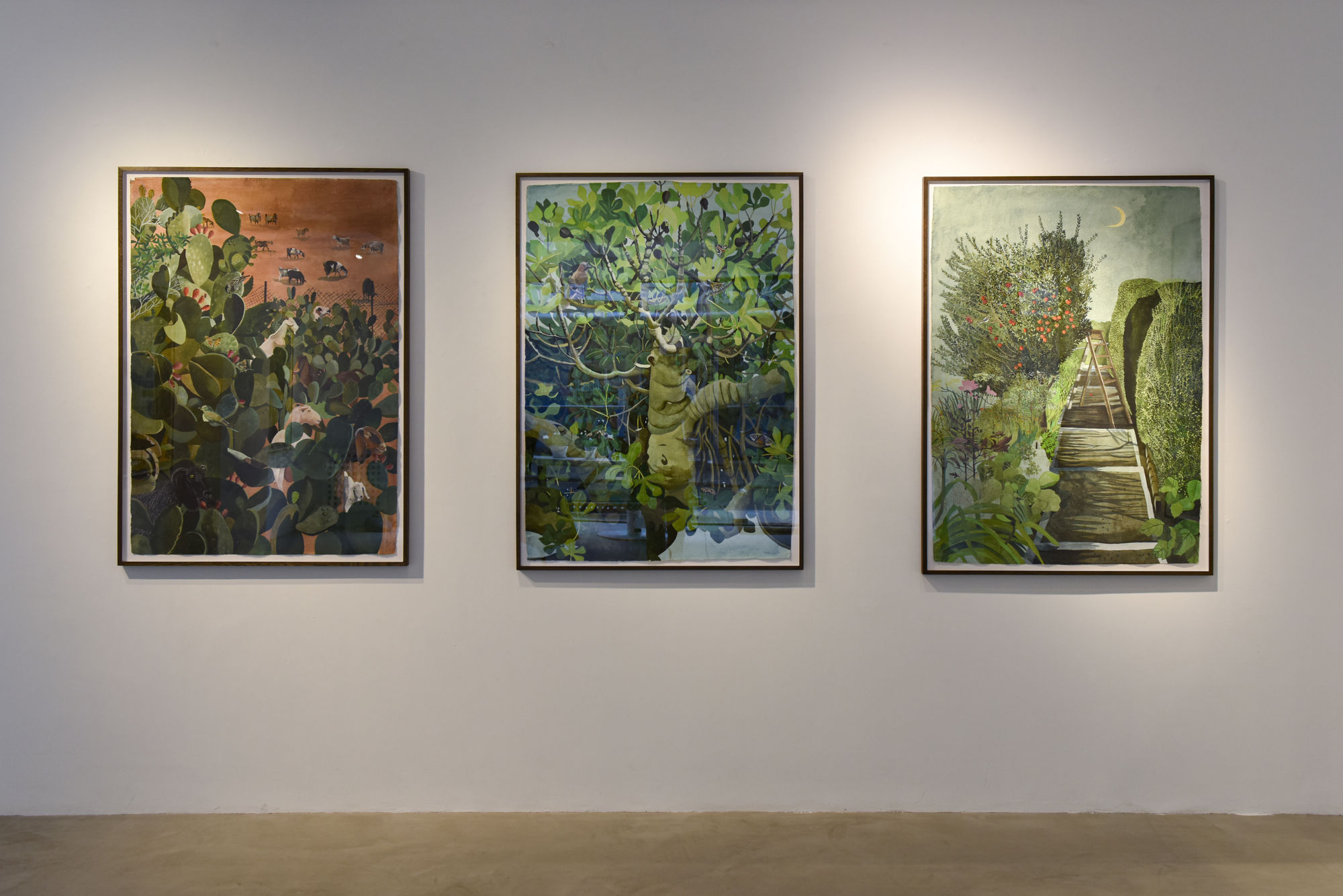 Sophie Charalambous, Pear Fig Pomegranate Installation View, 2021