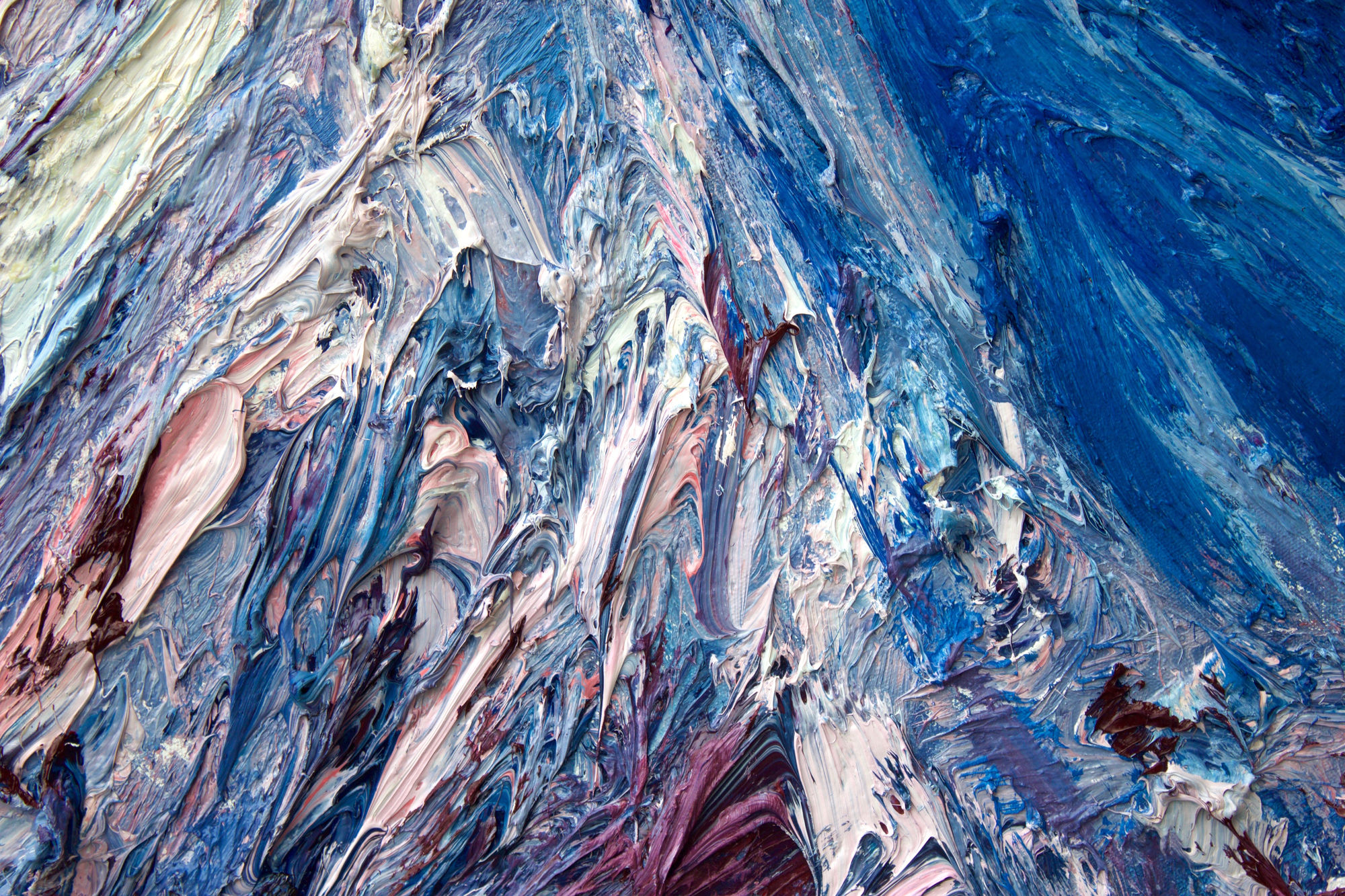 Holly Zandbergen, Mt Taranaki in Winter (Detail 3), 2017