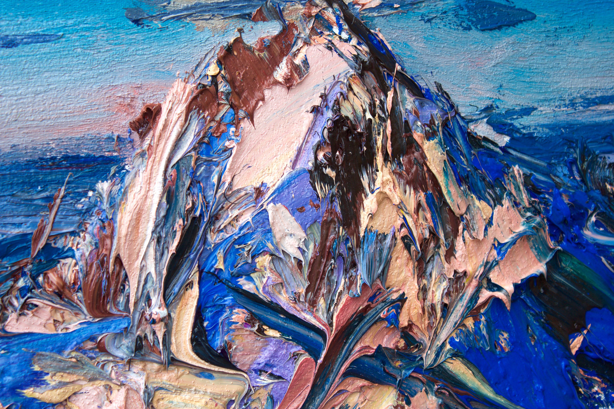 Holly Zandbergen, Aoraki: Mt Cook from the North (Detail 3), 2017