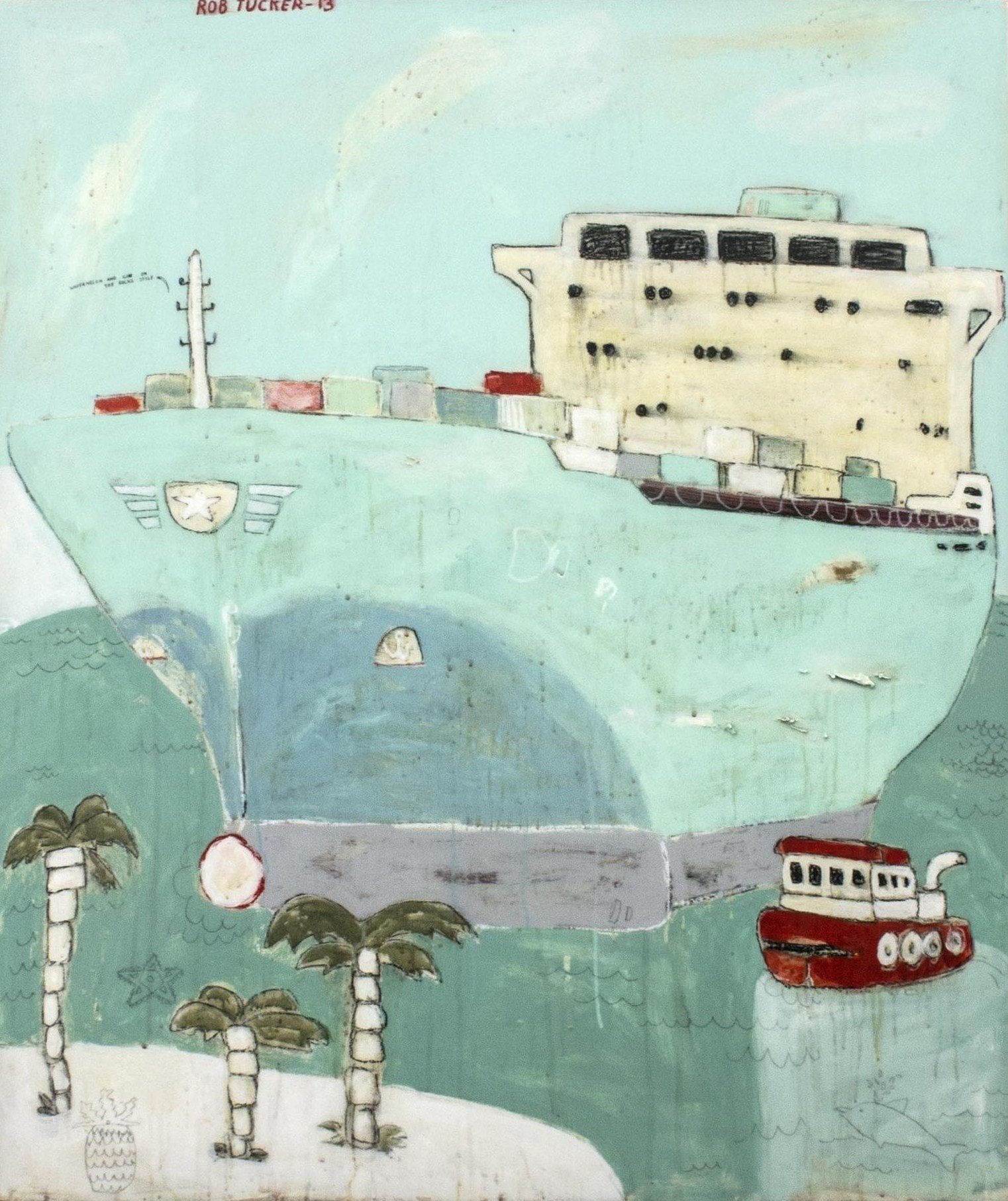 Rob Tucker, watermelon and gin on the rocks style, 2013