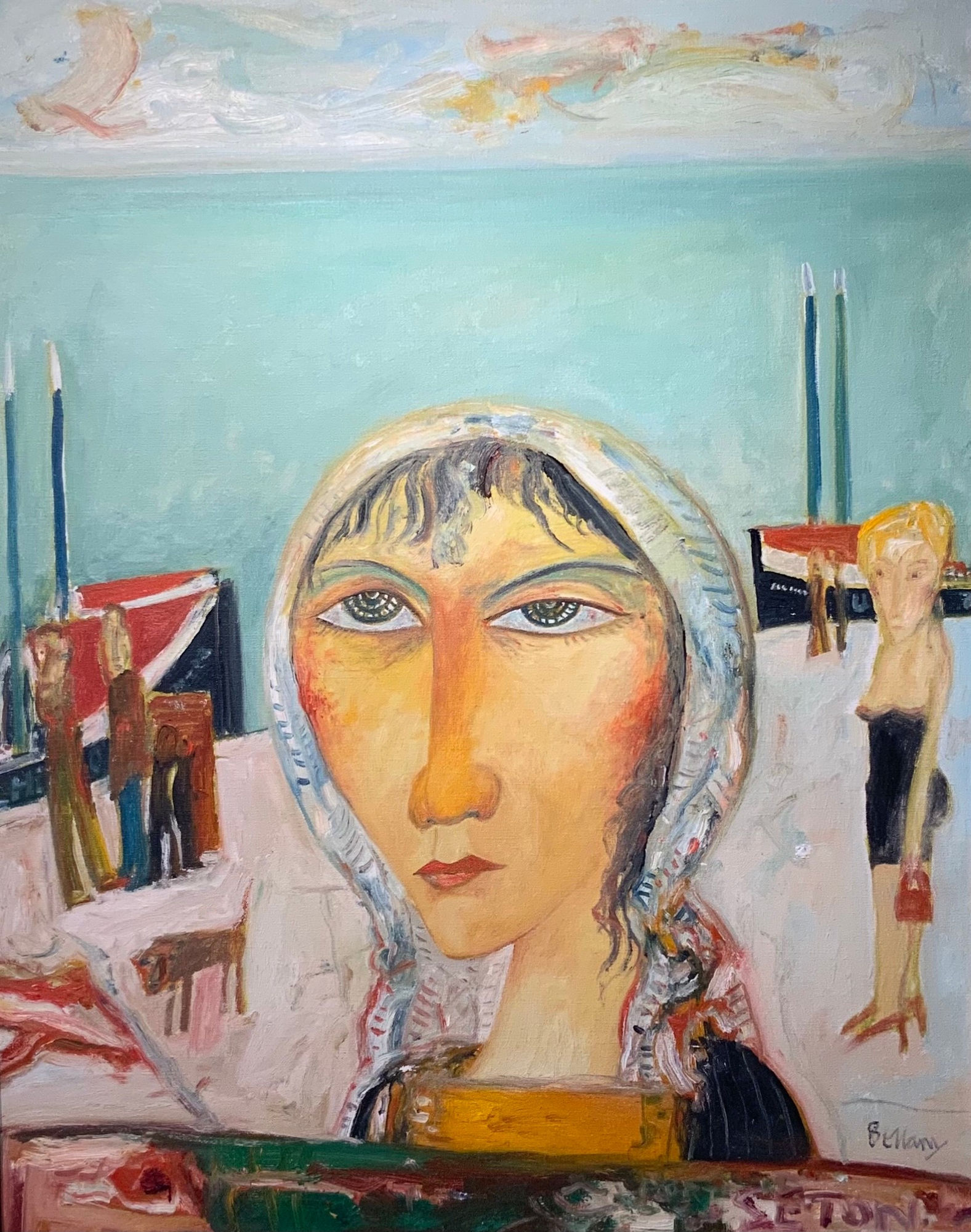 John Bellany CBE RA HRSA (1942-2013), Port Seton, 1990