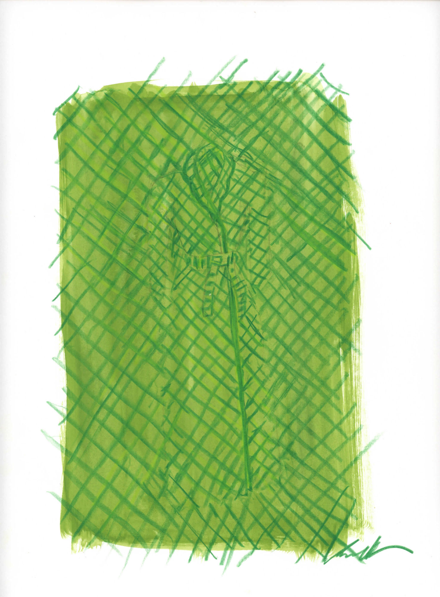 Rachel Lee Hovnanian, Grass Green Bahama Robe, 2023