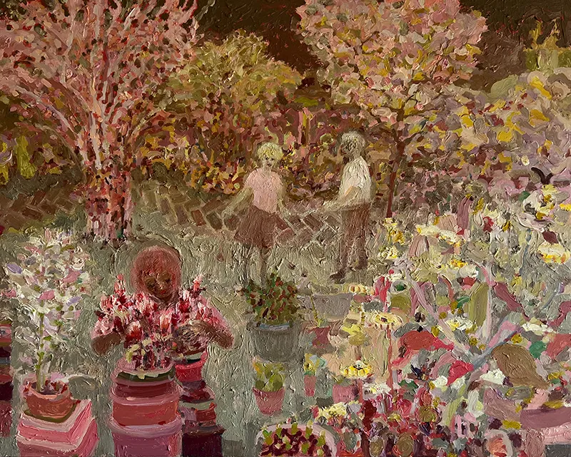Robbie Bushe RSA, Night Gardening, 2022