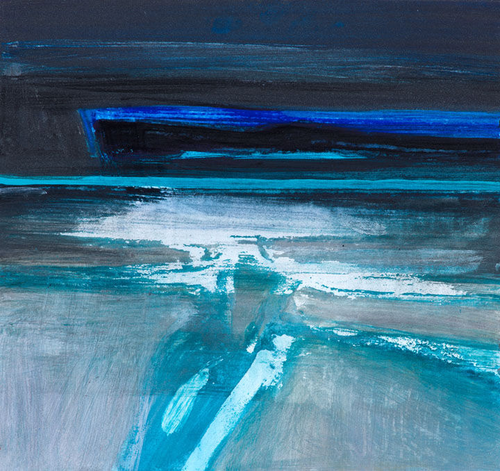 Barbara Rae RSA, Sea Floes - Dark Berg, 2017