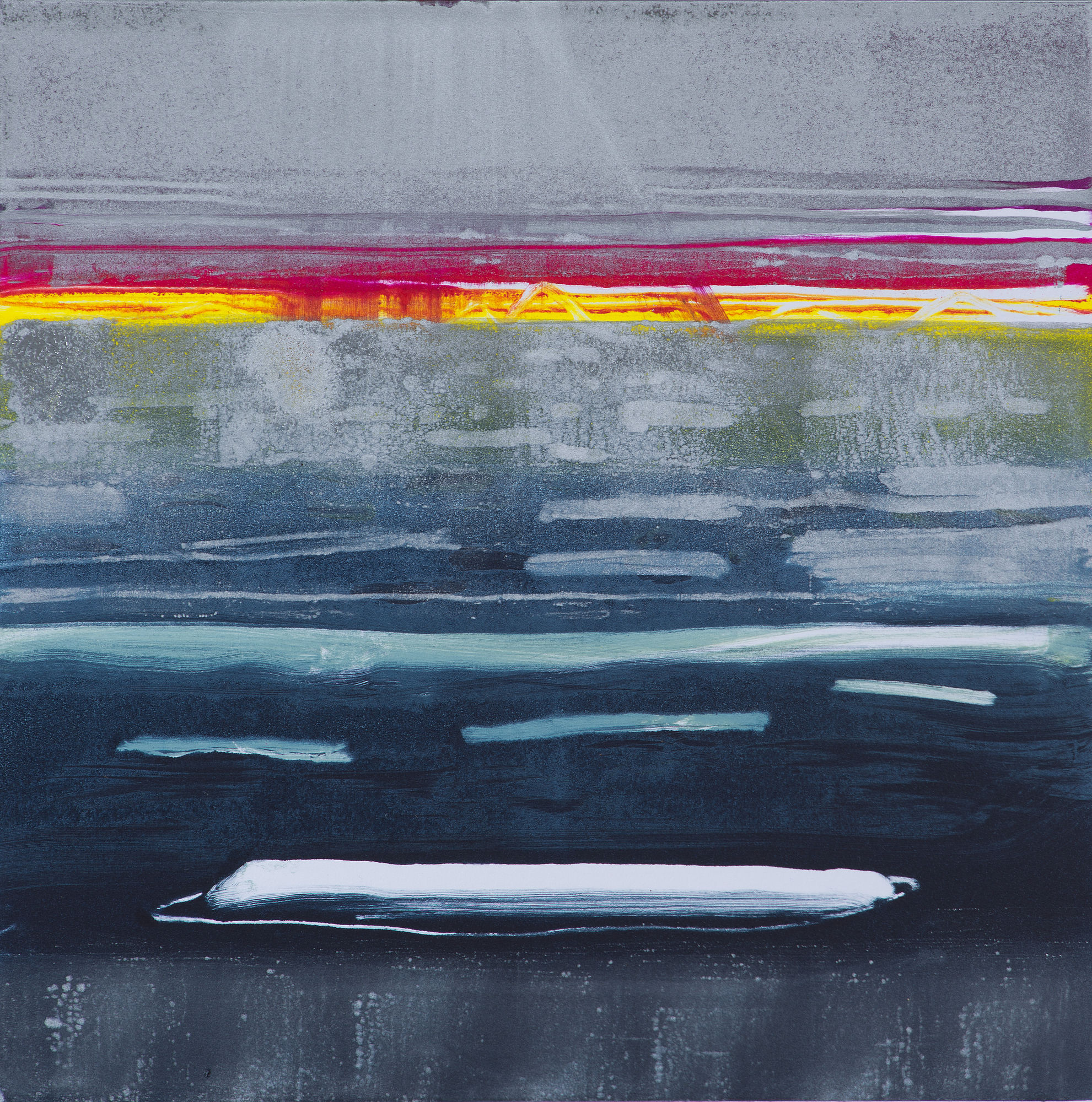 Barbara Rae RSA, Storm and Ice - Peel Sound , 2017