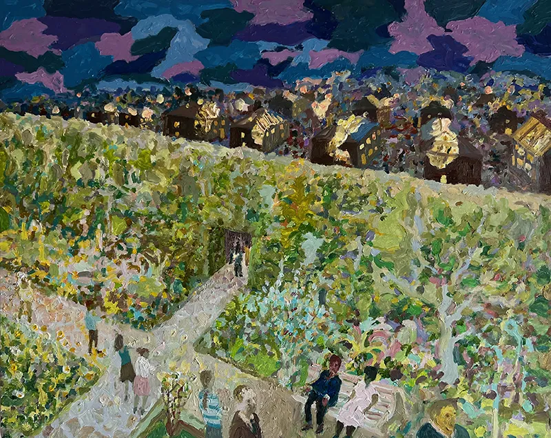 Robbie Bushe RSA, Herbacious Border, 2022