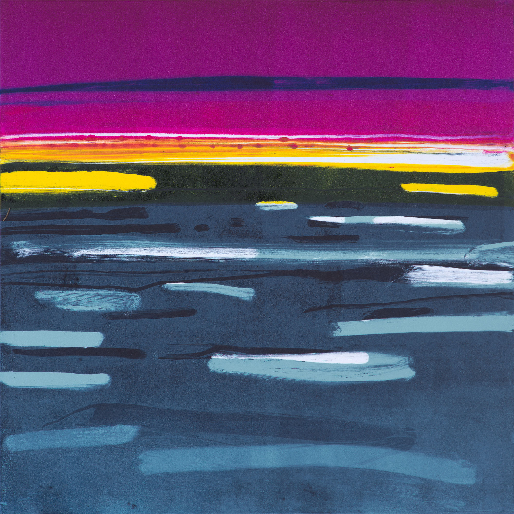 Barbara Rae RSA, Peel Sound – Sunset, 2017