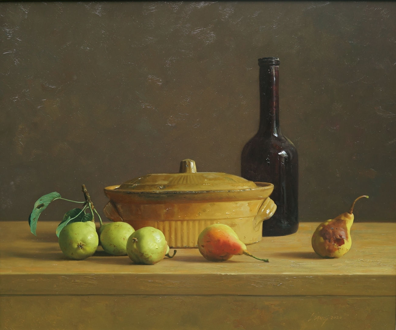 Qiangli Liang, Peren met gele pot, 2020