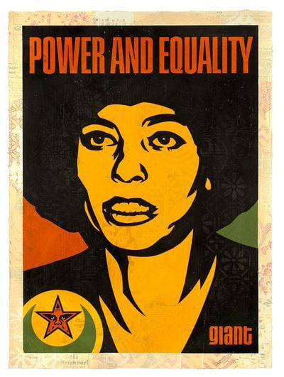 Shepard Fairey, Angela Power and Equality, 2019