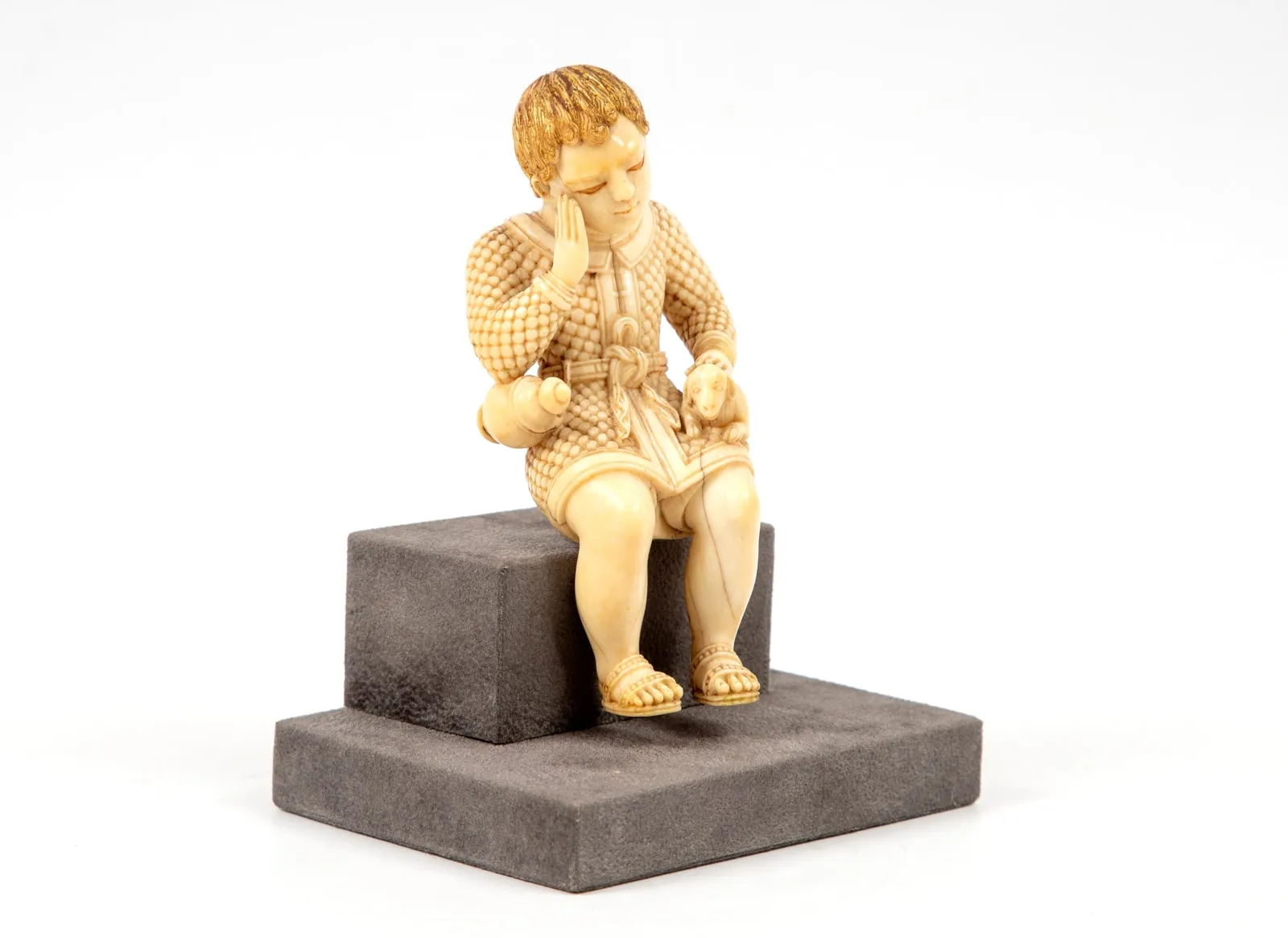 Menino Jesus Bom Pastor Cingalo-português / The Child Jesus as The Good Shepherd, Século XVII