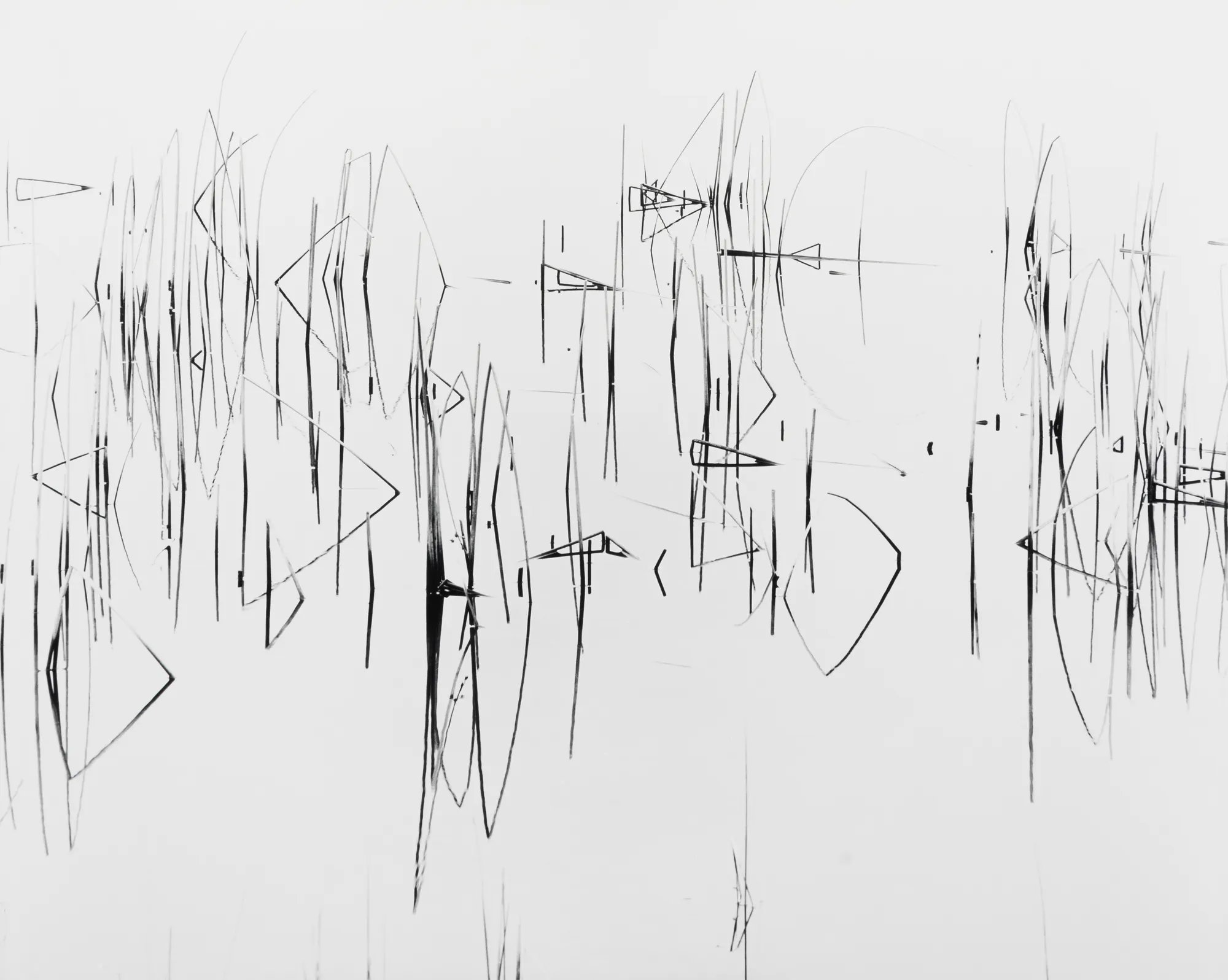 Robert K. Byers, Reeds in Pond, Vancouver, BC, 1973