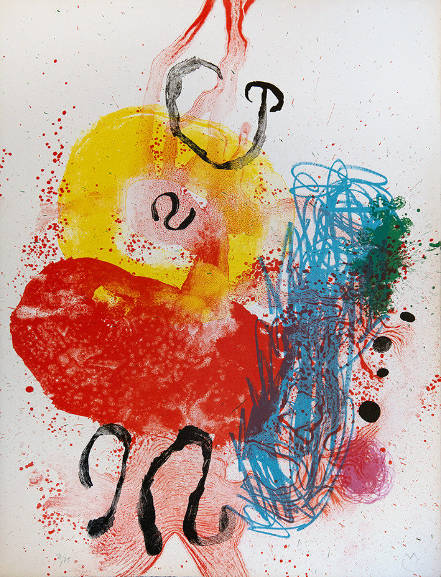 Joan Miró, Plate XIV, from Album 19, 1961
