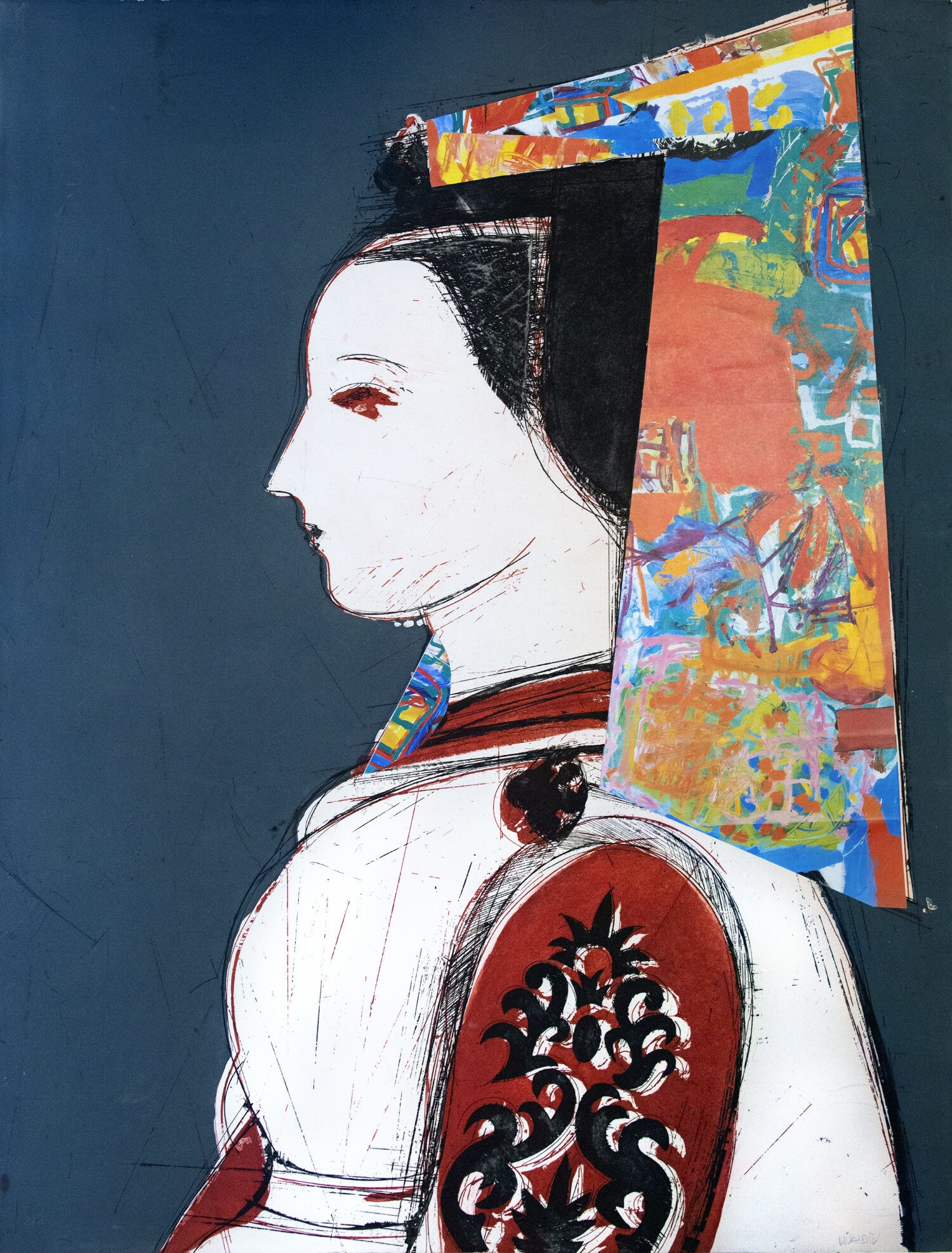 Manolo Valdés, Profil (Frank Stella), 2008