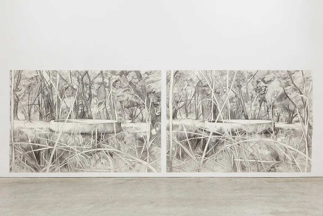 Marlene McCarty, Hearth 2 (China Camp 2009, China Camp 1975), 2010