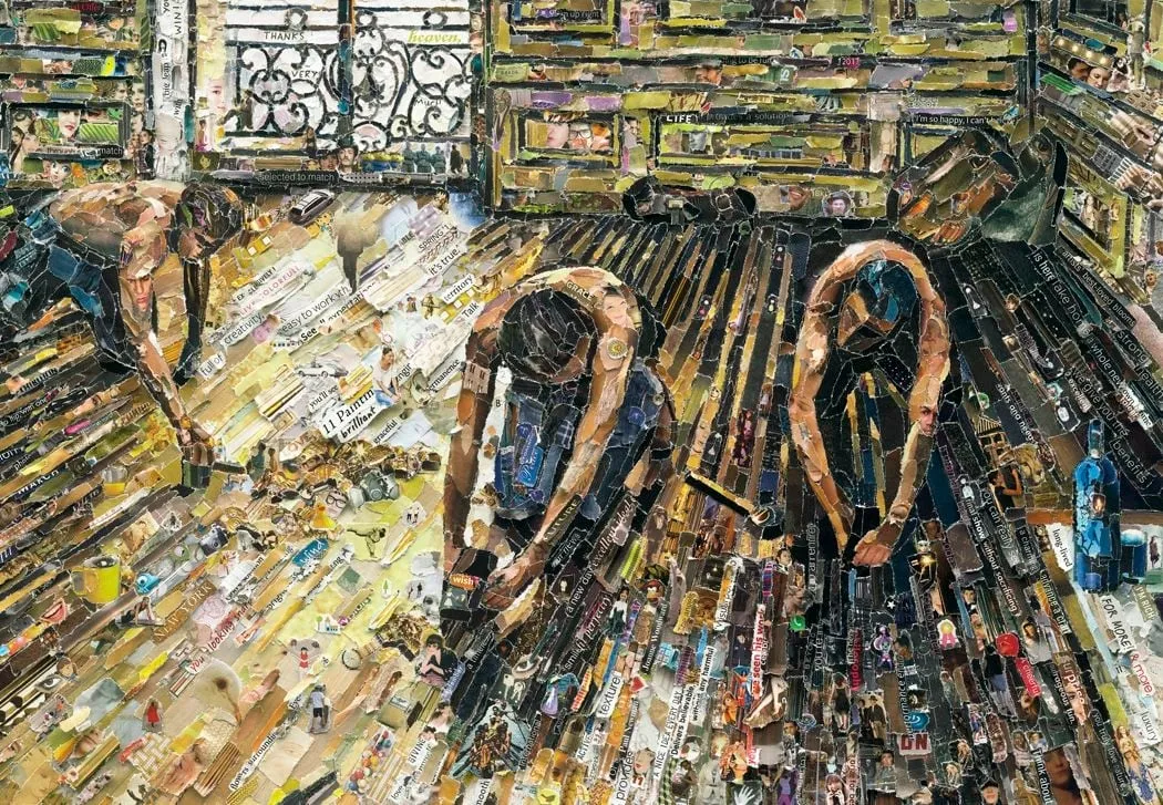 Vik Muniz, Floor Scrapers, after Gustave Caillebotte (Pictures of Magazines 2), 2011