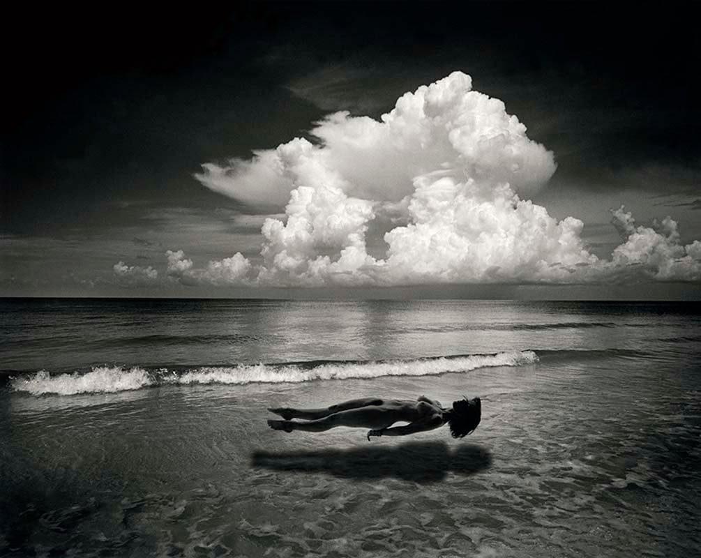 Jerry Uelsmann, Untitled, 1986 (Floating Image on the Beach), 1986