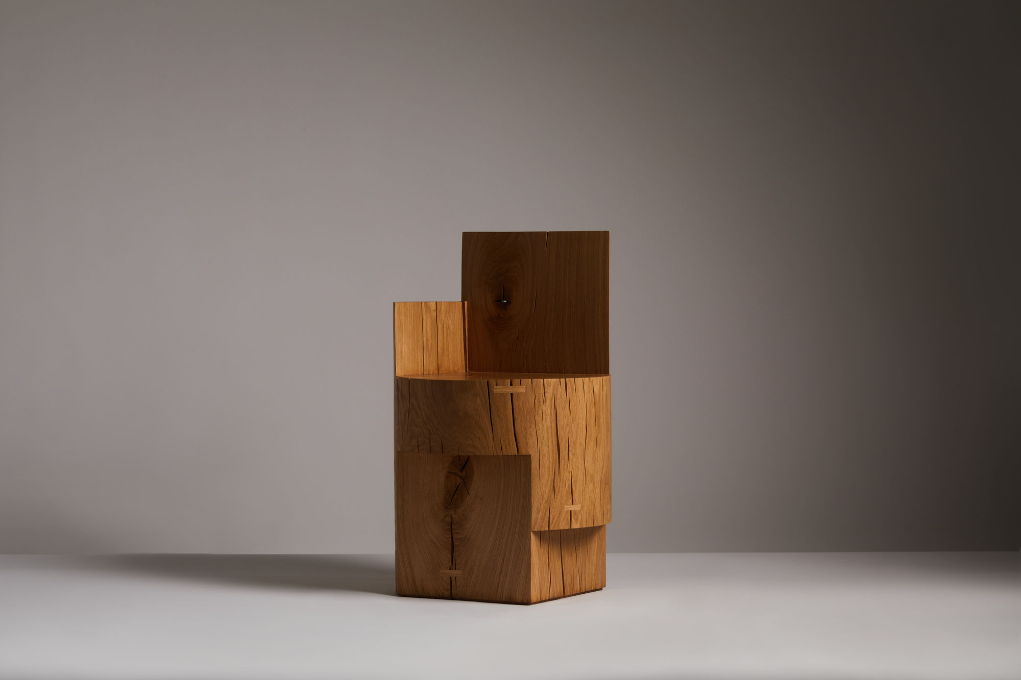 Gareth Neal, Of Cut Chair - Round with arm, 2024