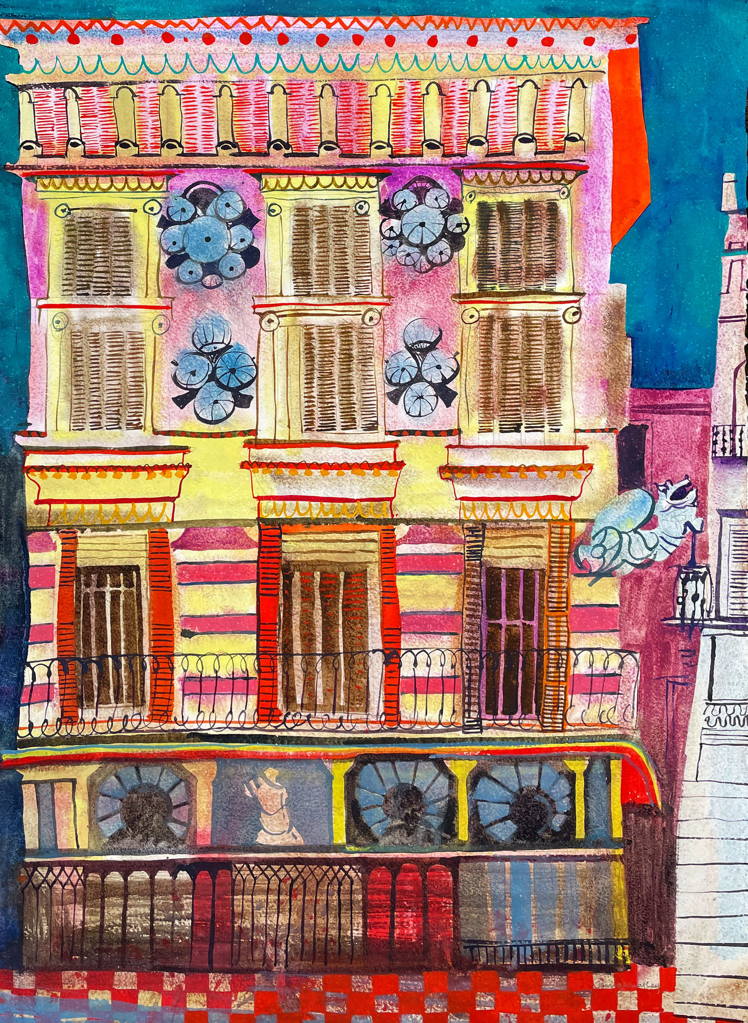 Jenny Wheatley, Façade, Las Ramblas, 2025