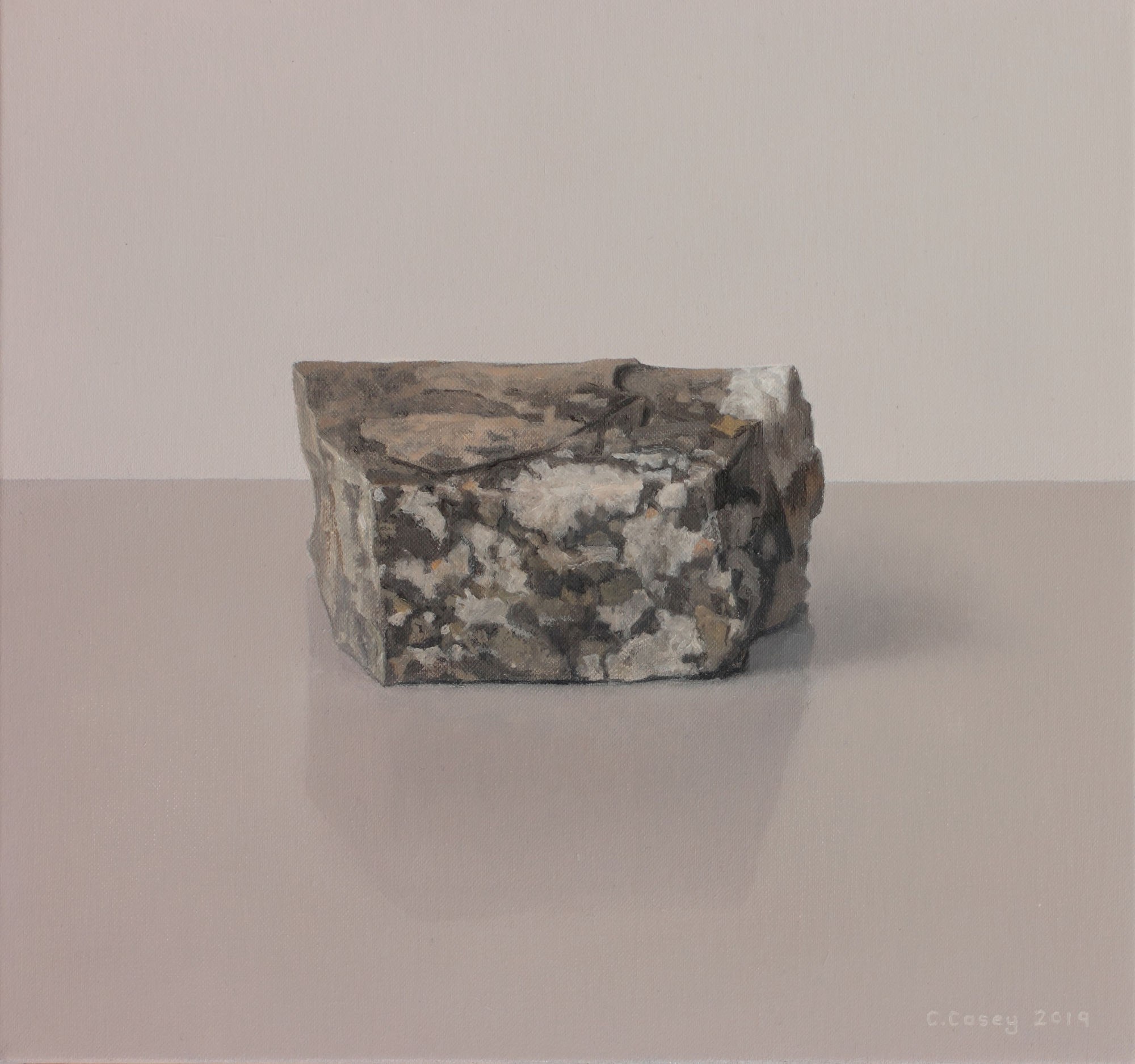 Comhghall Casey, Rock with Lichen III, 2019