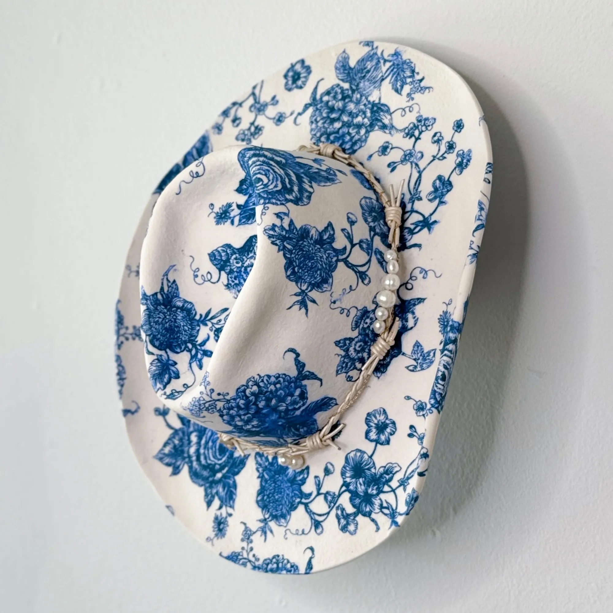 Brock DeBoer, Toile Cowboy Hat With Pearls , 2024