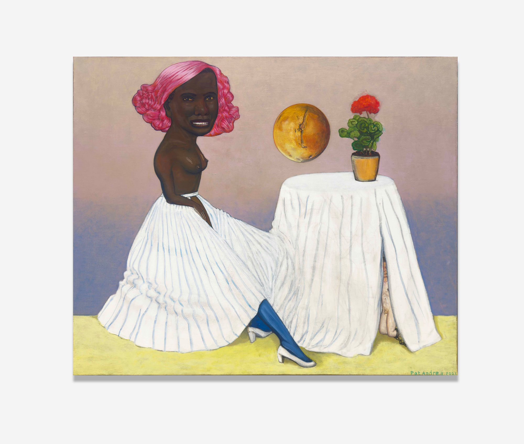 Pat Andrea, Portrait of the first American cosmonaute for Mars, 2021