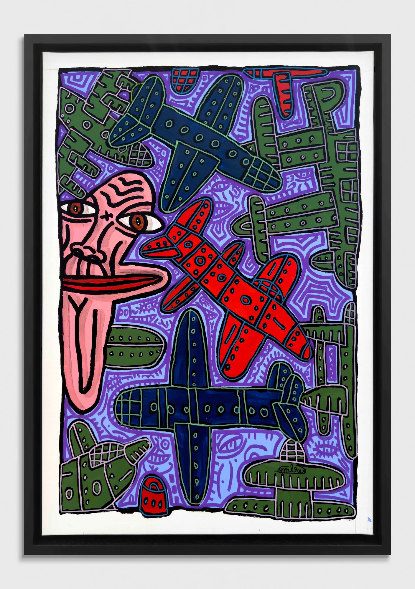 Robert Combas, PLEIN DE DRONES, PLEIN DE TÊTES. UNE DANSE SANS QUEUE NI SEXE, MAIS PLEIN DE BOMBES ET DE MORTS EN PERSPECTIVE., 2025