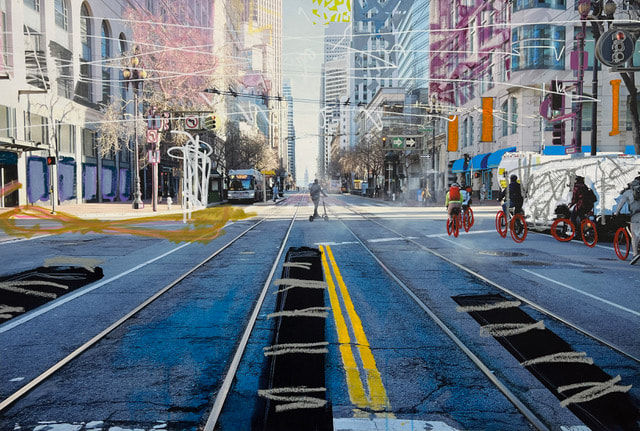 Gail Garcia, SF Market Street, 2023