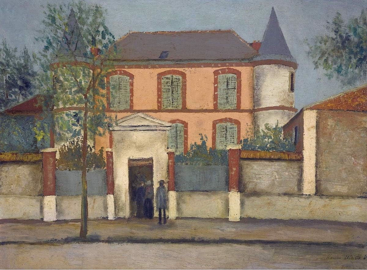 Maurice (Valadon) Utrillo, “Le Petit Chateau Rose D’Asnieres (Hauts-de Seine), 1911