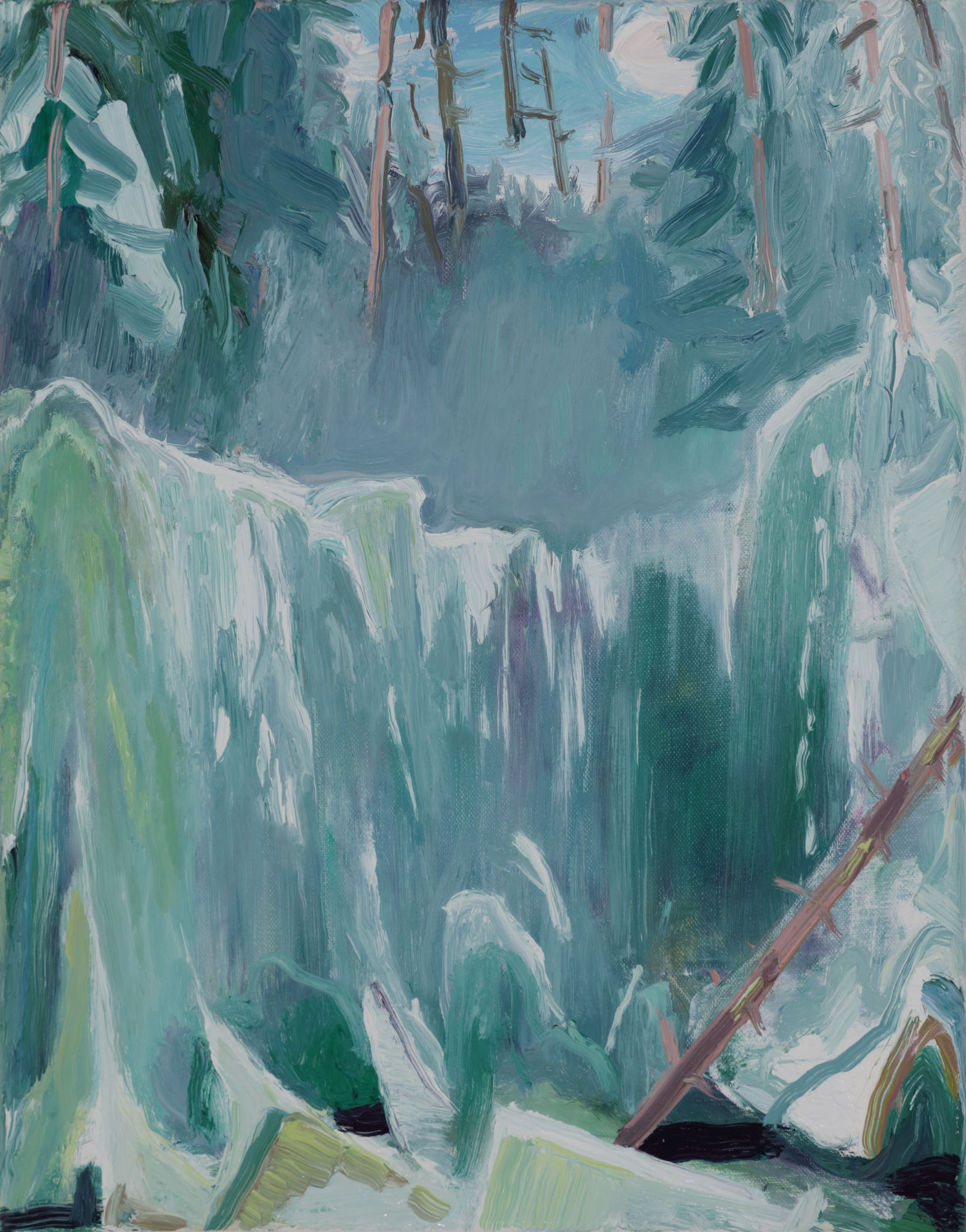 Eric Aho, Frozen Waterfall, 2022
