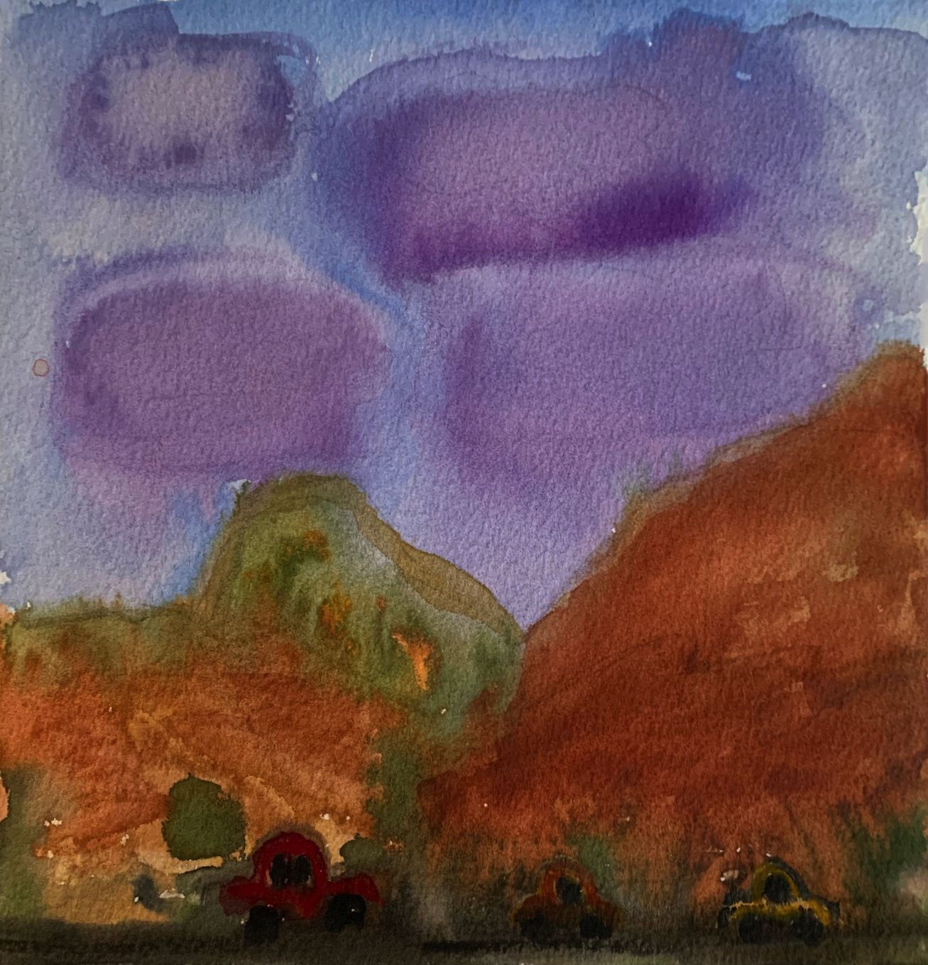 Kathryn Lynch, On the Road with Purple Clouds, 2019
