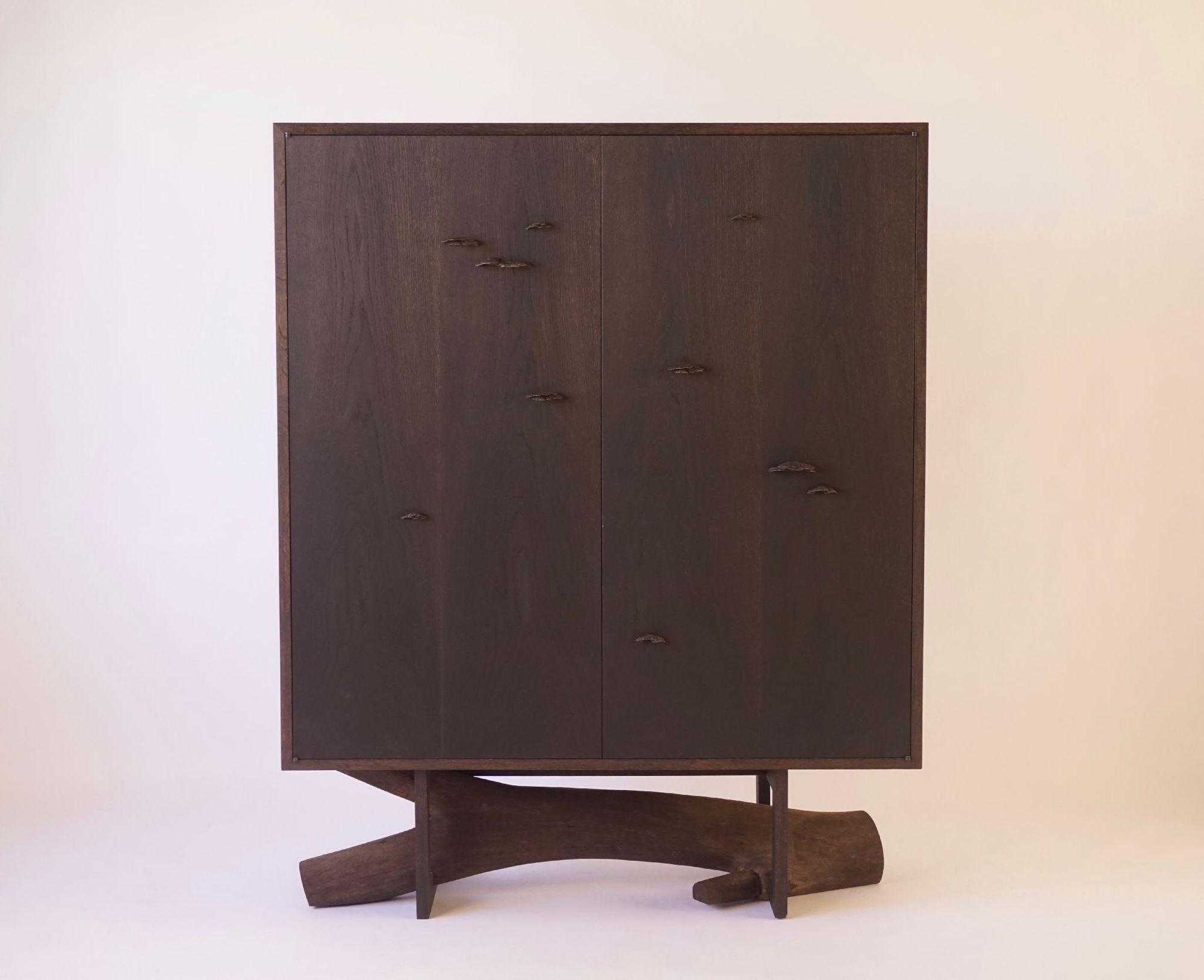 Chris Lehrecke, Elm Branch Armoire - Acid Ebonized White Oak, 2019