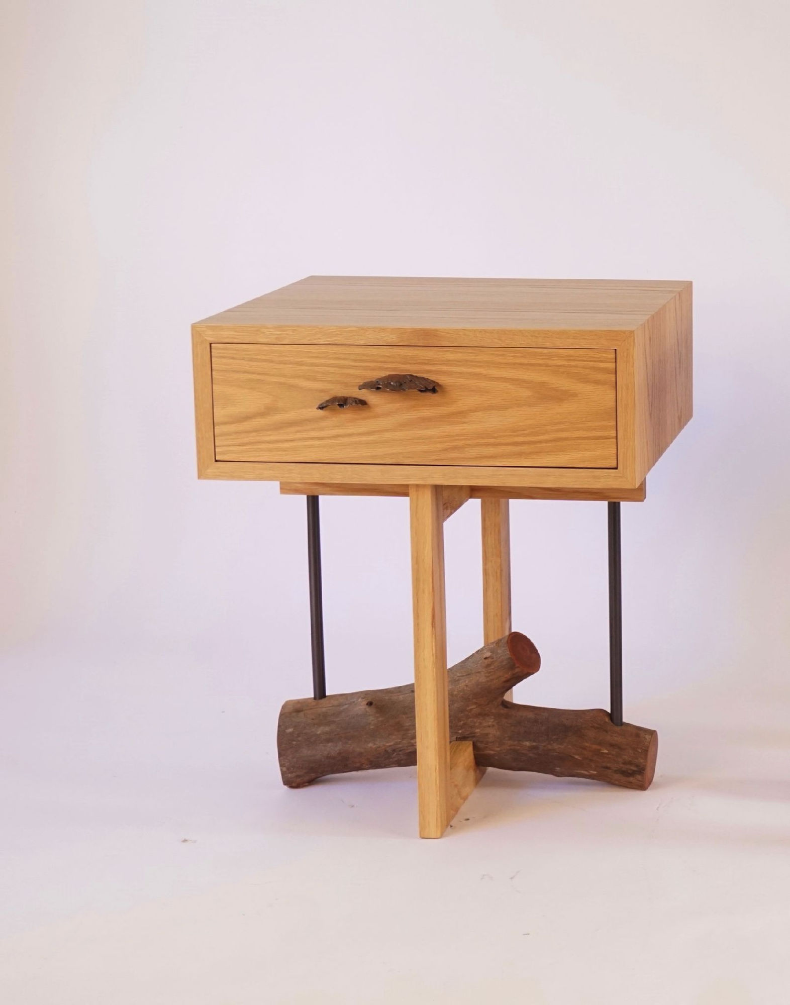 Chris Lehrecke, Elm Branch Bedside Table , 2019