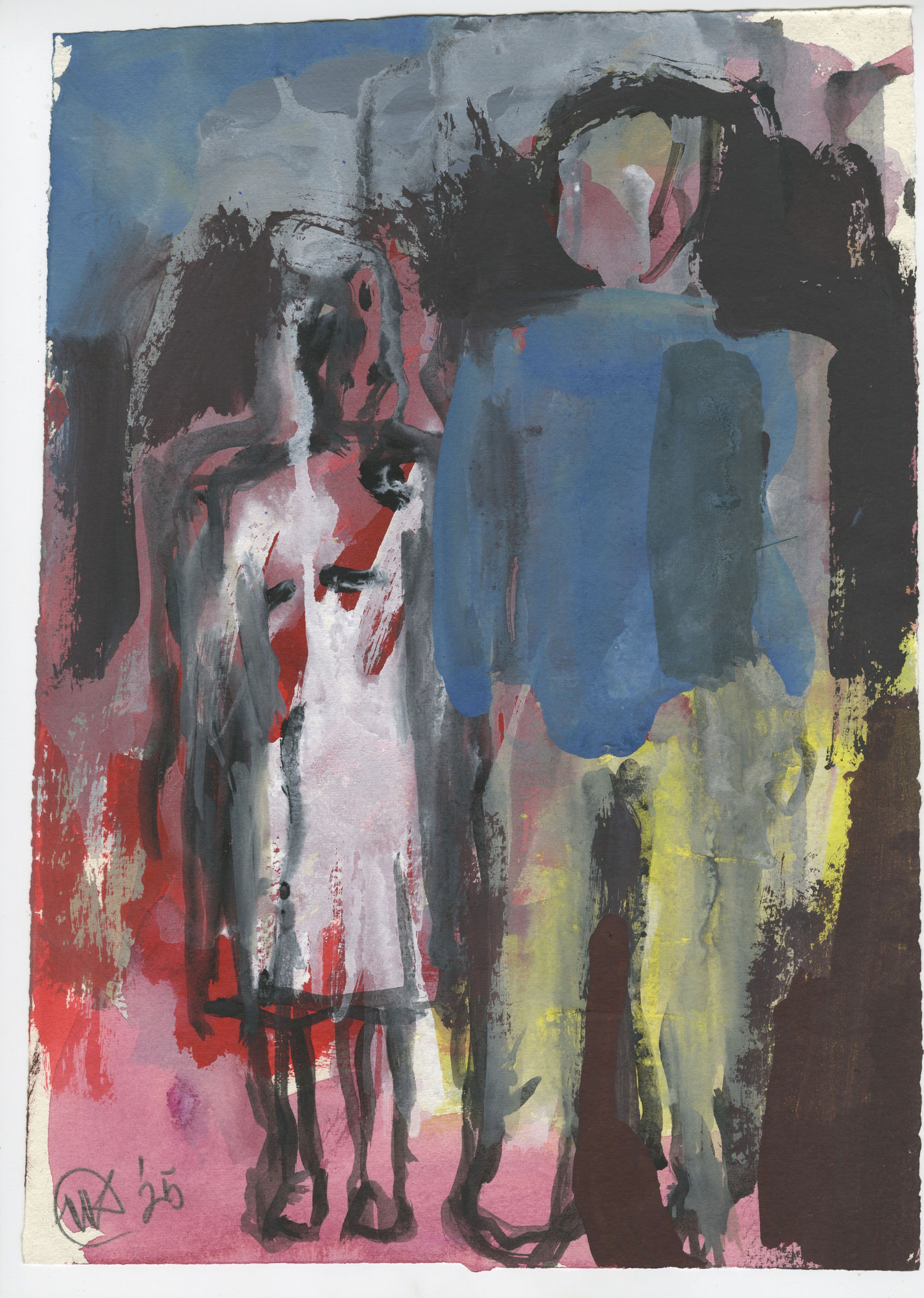 Michael Kane, Couple in a Street II, 2025