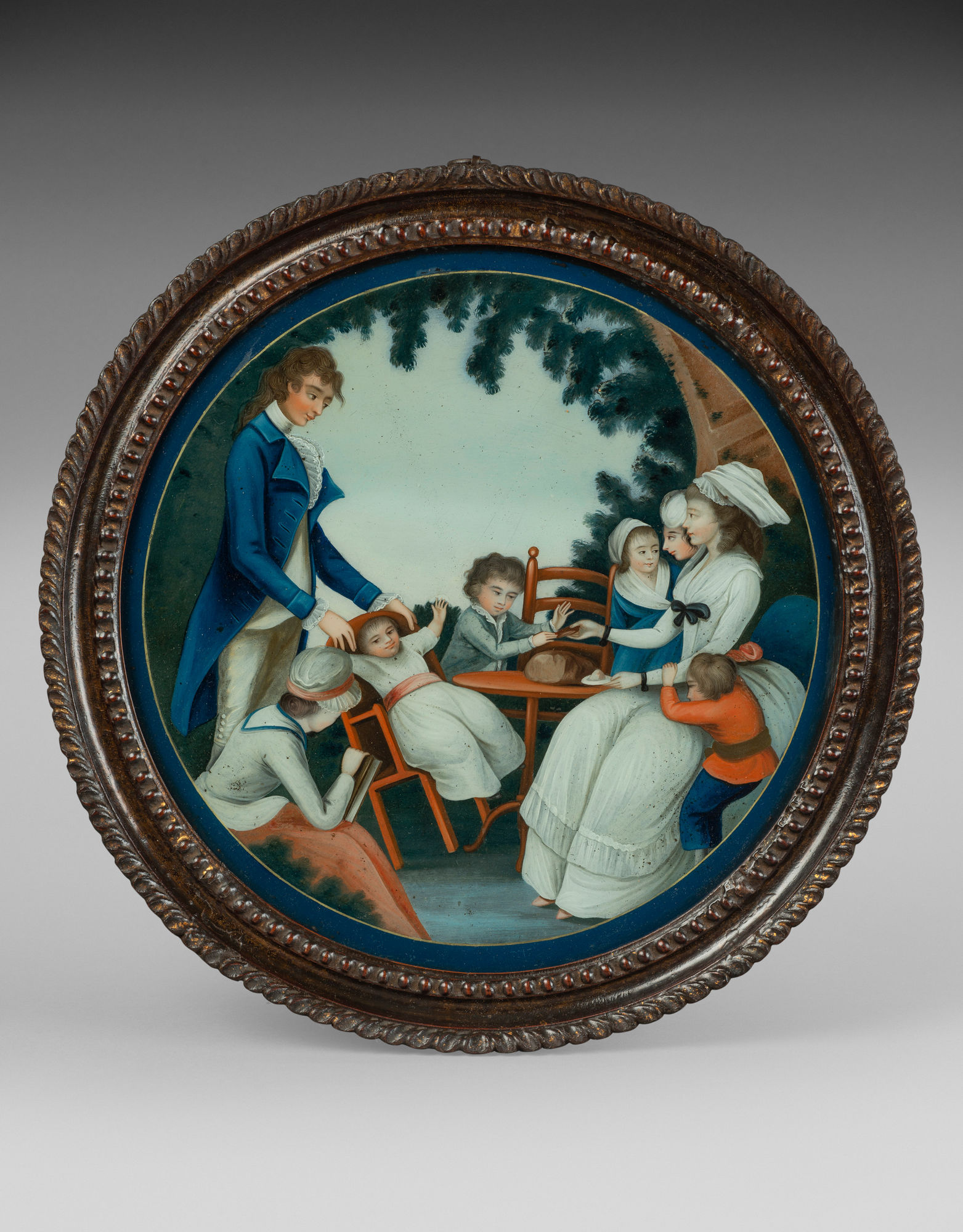 Chinese Export Glass Painting