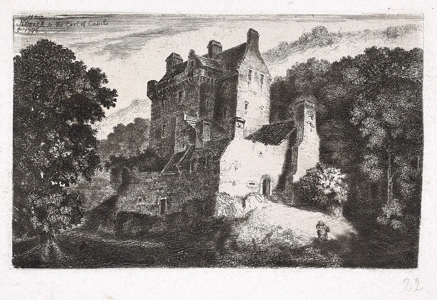 John Clerk of Eldin, Newark Castle, 1776