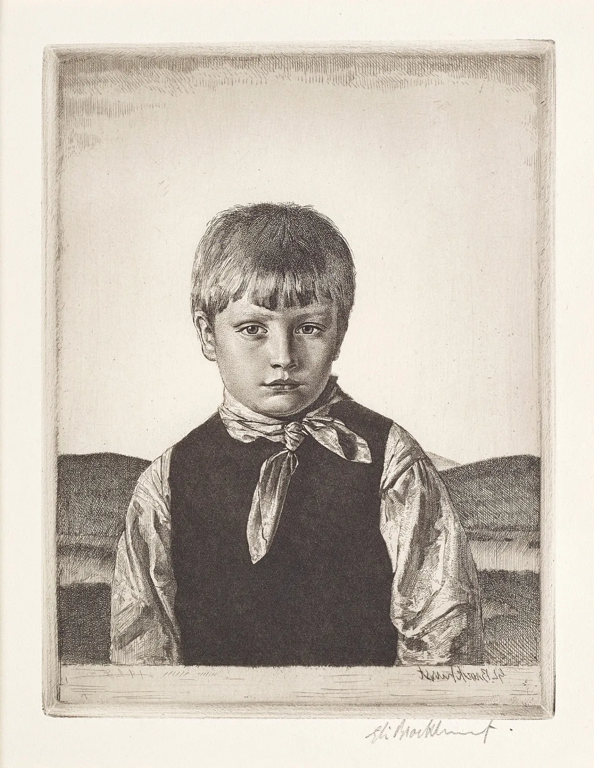 Gerald Leslie Brockhurst RA, Amberley Boy No.2, 1928