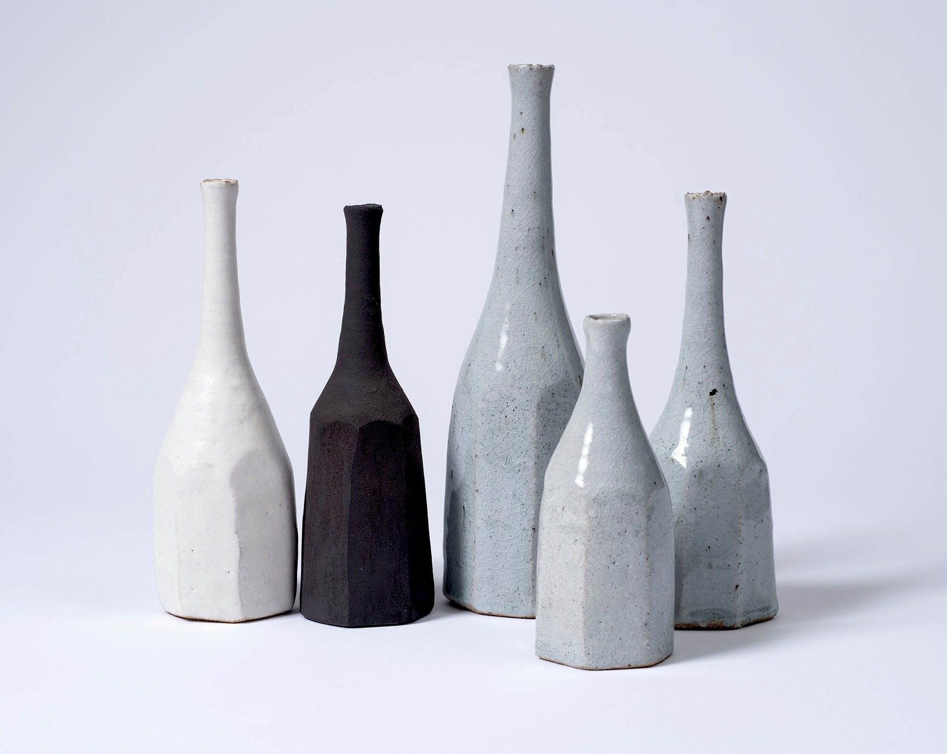 Akiko Hirai, Five 'Morandi' bottle vases