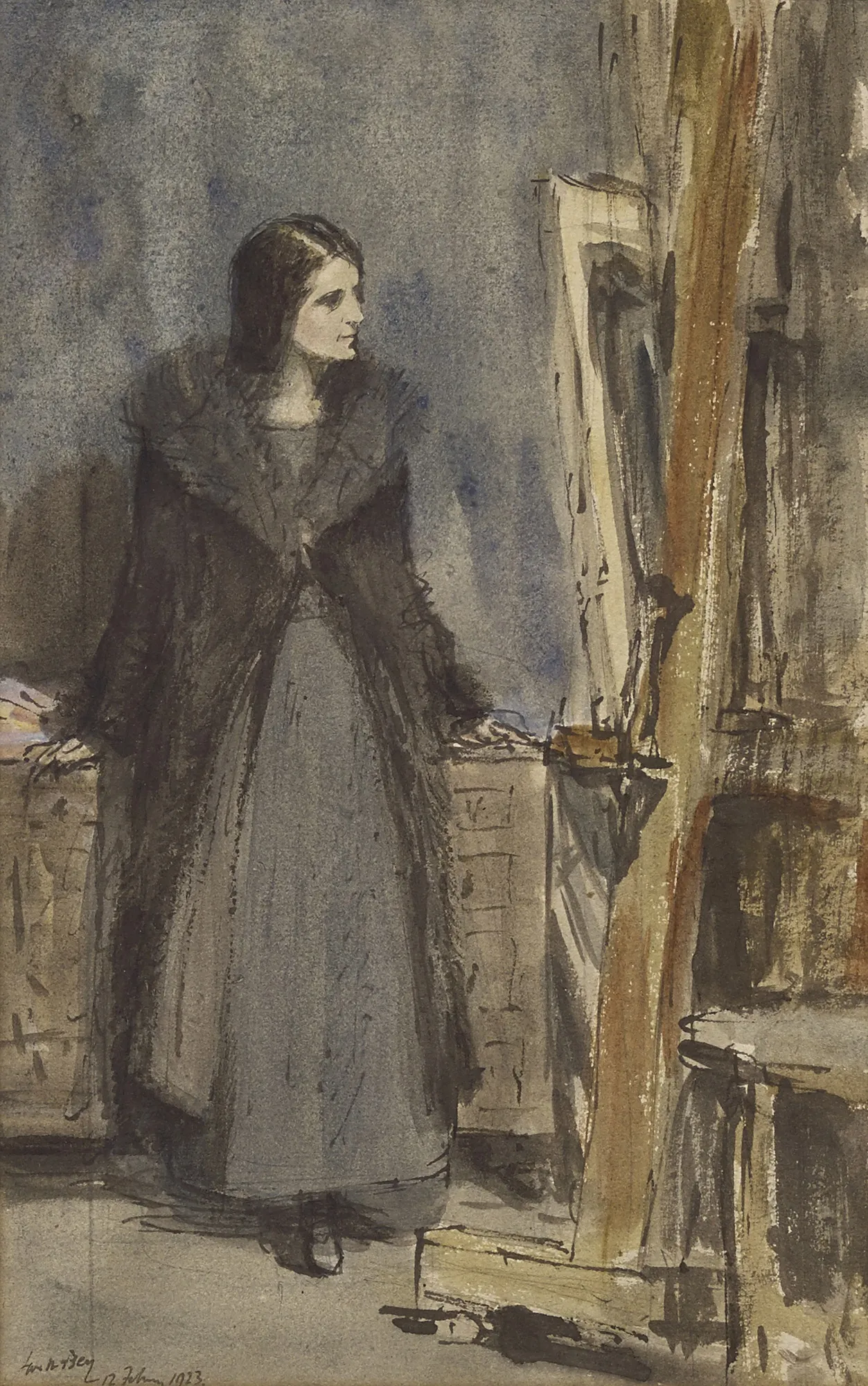 James McBey, The Critic, 1923