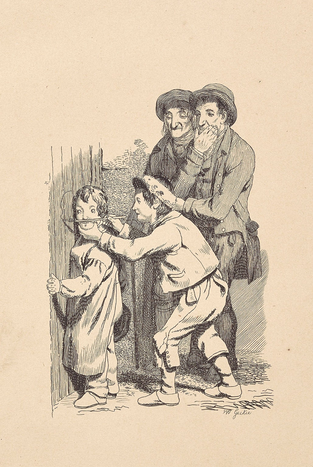 Walter Geikie RSA, The Origin of Painting