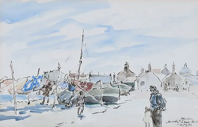 James McBey, Johnshaven, 1929